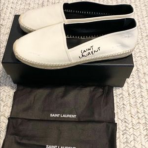 ✅SOLD✅ NIB Saint Laurent logo canvas Espadrilles